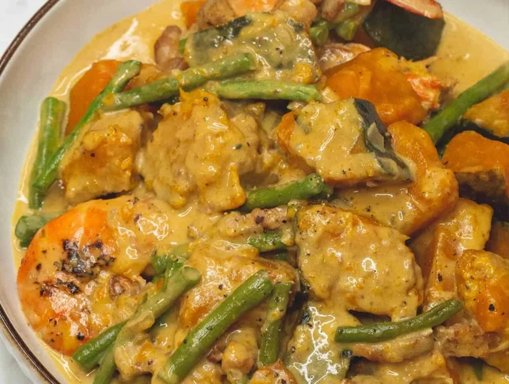 Ginataang Ampalaya with Hipon