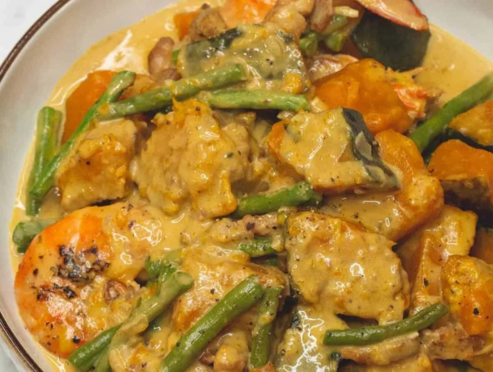 Ginataang Manok at Gulay